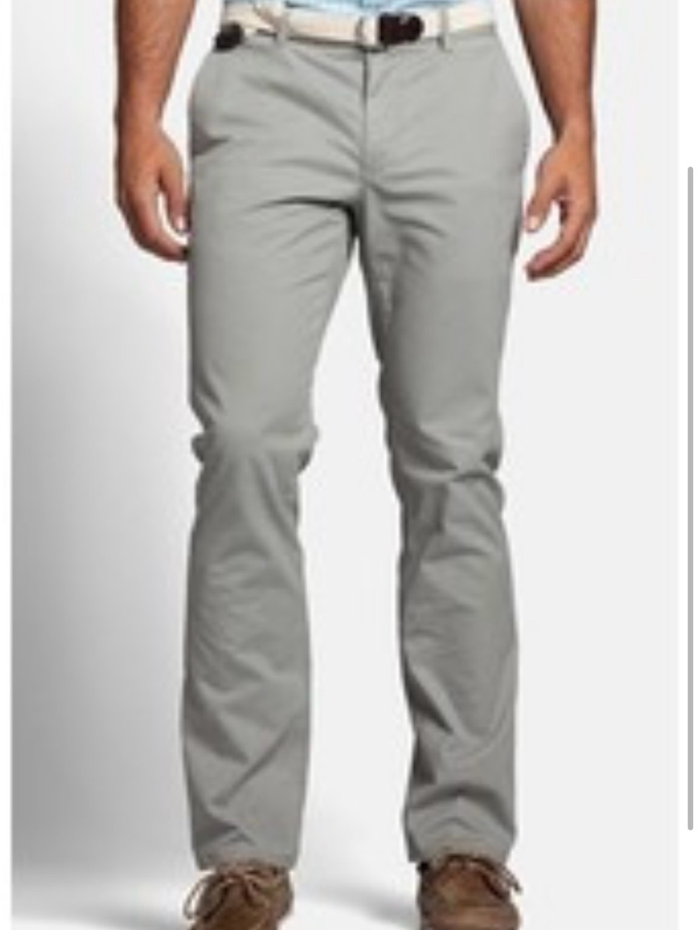 Bonobos Slim Straight Pants in Grey Dog Size 36/30